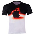 New Brand 2016 Printed 3D Hot Apple T Shirts Mens Short Sleeve Summer Shirts Unisex Women