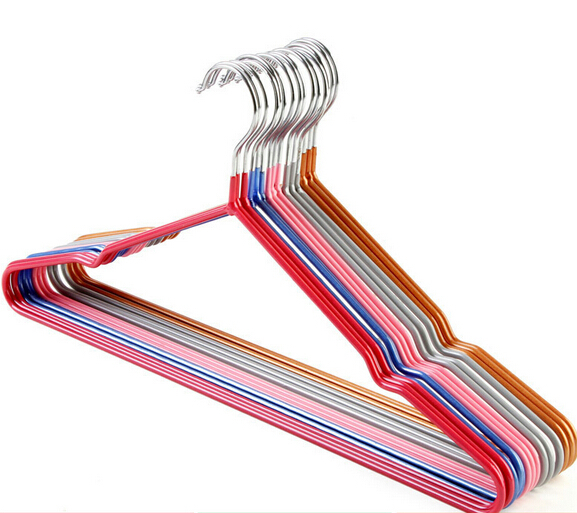 5 Pieces Coat Hanges Stainless Steel Hangers with Rubber Coating Suits Hangers for Clothesin