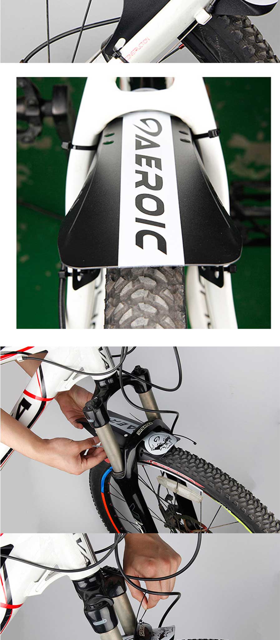 Romote Ciclismo AccessoryFront Guardabarros Trasero Monta/ña Bici neum/áticos