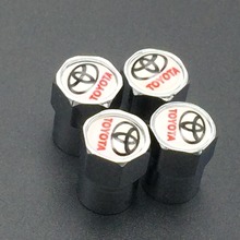 Excellent car Wheel Tire Valve Caps For Toyota Emblem Great Quality Metal FJ200,,Prado, Camry, Reiz,Klugar,Corolla car styling