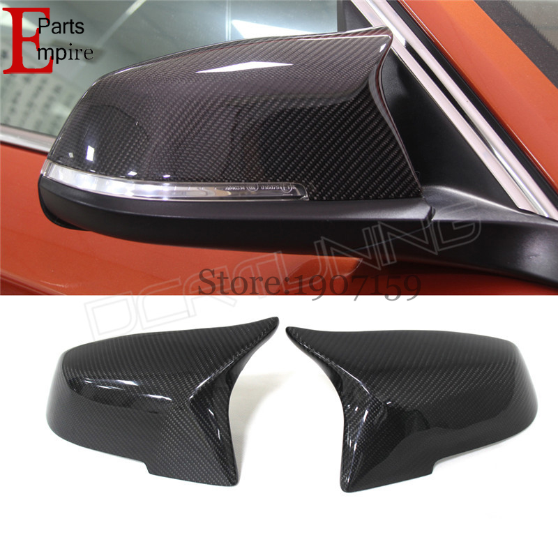 For BMW 3 Sereis F30 F31 2012 2013 2014 2015 320i 328i 330d 335i M3 M4 Look Replacement style Carbon Fiber Mirror Cover