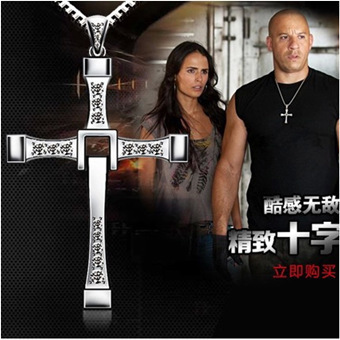 2015 The Fast and Furious Movie Jewelry Crystal CROSS Pendant Necklace Toledo Jesus Christian Necklaces Pendants For Men & Women