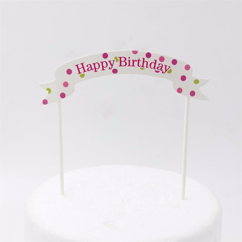 2019 Wholesale Happy Birthday Cupcake Toppers Party Cupcake Picks