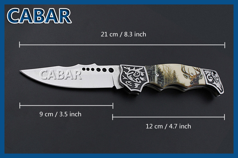 Cabar 2015 New Arrival 90mm Single Blade Hunting Camping Diving Outdoor Knife Top Quality Blade Free