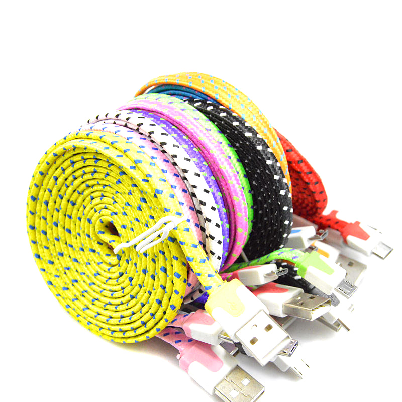 1M/2M/3M Braided Fabic Woven usb Data Sync Charger Cable Cord wire for iPhone 5 5s 6 6Plus