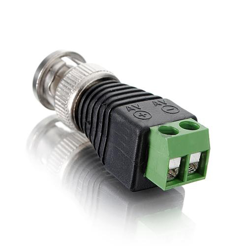 Shopping Time 2 X CAT5 To Coax Coaxial Camera CCTV BNC TV Video Balun Cable Connector