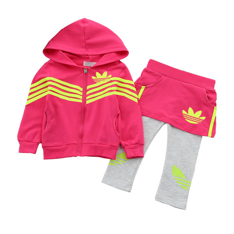 2016 Brand New Children Clothing Set Baby Girl s 2pc clothes Sports Suit Baby Clothing Sets