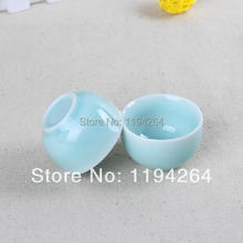 1pc Chinese longquan celadon porcelain Di kiln puer tea cup tea set 50ml