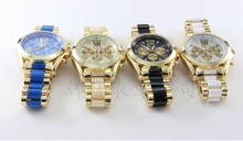 2014 New Fashion Kors Watch Gold Color Mens Watches Top Brand Luxury Hot Selling Ladies Watch
