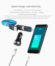 ROCK Turbo Bullet Qualcomm Quick Charge 2.0 USB Car-Charger For iPhone 6 6S Plus 5S SE And Other phones USB Car Charger+Cable