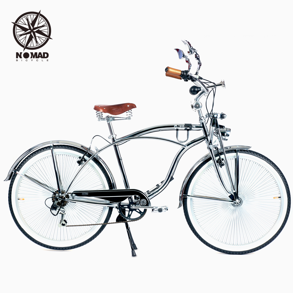 NOMAD Perfect 26 Classic Commuter Bicycle 7 Speeds High Tension Steel Frame Top Derailleur Aluminium alloy