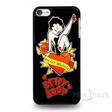 For iphone 4/4s 5/5s 5c SE 6/6s 7 plus ipod touch 4/5/6 back skins mobile cellphone cases cover BETTY BOOP heart breaker