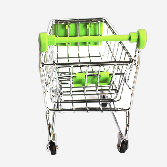 Mini Supermarket Handcart Green Shopping Utility Cart Mode Green Storage US V