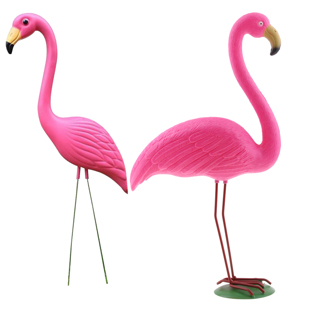 Outdoor Sculptures Plastic Lawn Ornaments Decor Flamingo For Yard