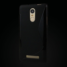 S lines Soft TPU Case For Xiaomi Redmi Note 3 Back Protect Rubber Silicone Phone Bags