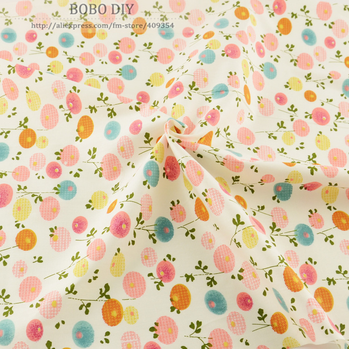 1 meter 100% Cotton bedding fabric Twill Cloth flowers printed for Patchwork Quilting kids bedding sewing tilda 160*100cm