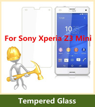 2.5D Arc Edge 9H Hardness Tempered Glass For Sony Xperia Z3mini Screen Protector Explosion-Proof Film for Xperia Z3 Compact M55W