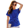 2016 New Fashion Summer Bowknot Women Casual O neck Short Sleeves Chiffon T Shirt camisetas mujer