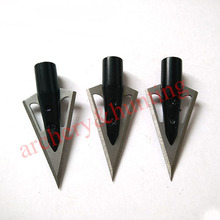 free shipping new 100 grains 3pcs/lot double edged  outer wearing hunting bow and arrow broadhead