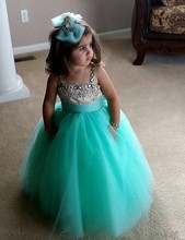 2016 Green Beaded First Communion Dresses Kids Prom Dresses Pink Yellow Princess Girls Pageant Dresses