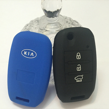 silicone car key case KIA car key cover for kia rio sportage 13 14 sorento cerato