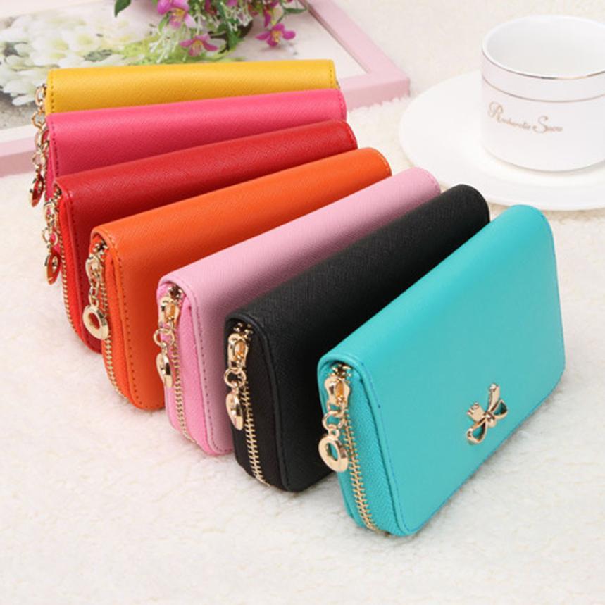 www.bagssaleusa.com : Buy Hot On Sales Female Wallets Zipper Korean Cute PU Leather Solid wallet ...