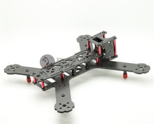 DIY fpv mini drone pure carbon fiber race quadcopter LT HEX4-235 X235 frame body and wing arms integrally molded unassembled