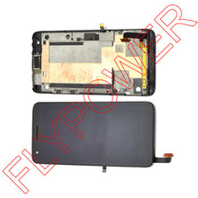 For ZTE Grand S V988 lcd touch screen with digitizer assembly + Bezel frame,Black by free DHL;10PCS/LOT
