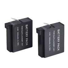 New 2015 Best Sell Gopro HERO 4 Camera 1600mAh 2pcs x Replacement Battery For AHDBT-401 Battery Pack for Gopro HERO 4 HD Camera