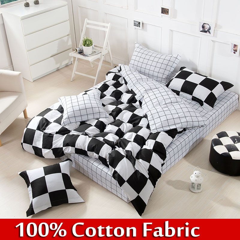 Black-and-White-Bedding-luxury-bedding-set-4pcs-bedclothes-king ...