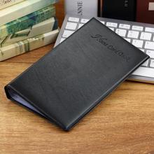 1 Pc Portable 60 Cards Leather Business Name ID Credit Card Holder Keeper Organizer Book ZH275