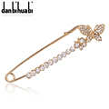 2016 New Fashion Brand Opal Flower Brooch Cardigan Sweater Pin Shawl Buckle Brooches For Women Jewellery