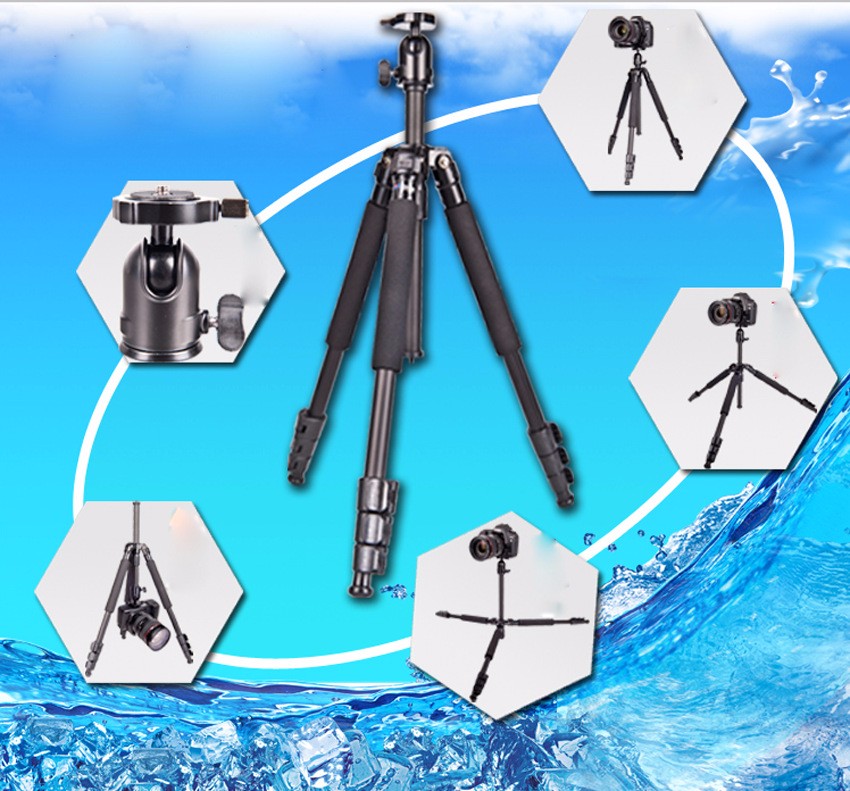 Free-shipping-WEIFENG-WF3642B-Aluminium-portable-travel-photography-professional-camera-tripods-for-slr-stand-photo-monopod (1)