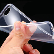 I6 плюс тпу ясно чехол ультра тонкий гибкий мягкий чехол для Iphone 6 плюс 5.5 дюймов прозрачная назад телефон чехол резиновое покрытие