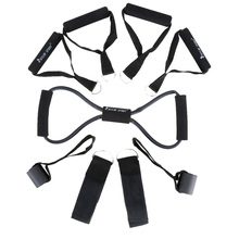 New 15 Pcs Set Latex Resistance Bands Workout Exercise Pilates Yoga Crossfit Fitness Tubes Pull Rope