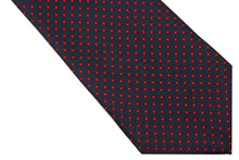 NT0464 Checks Black Red Classic Silk Polyester Blend Smooth Man s Casual Jacquard Woven Necktie Business