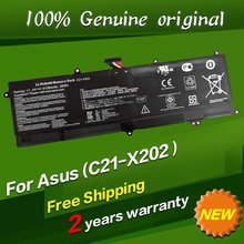 Free shipping C21-X202 Original laptop Battery For Asus VivoBook S200 S200E S200L X201 X201E X202E 7.4V 38WH