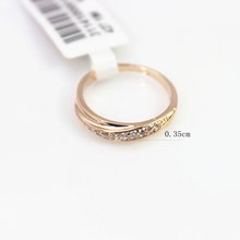 Fashion Crystal Ring 18K Rose Gold Plated Made with Genuine Austrian Crystals Full Sizes Wedding Ring
