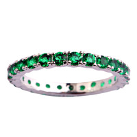 Factory Direct-Selling Fashion Jewelry Green Emerald Quartz 925 Silver Ring Size 6 7 8 9 10 11 12 13 Free Shipping Wholesale
