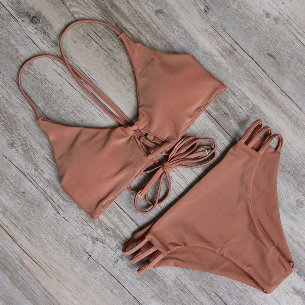 2016 Sexy Bandage Brazilian Push up Bikini Women Swimwear Swimsuit Biquini Beach Wear Bathing Suit Bikinis Set maillot de bain