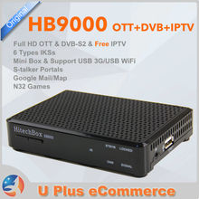 HitechBOX HB9000/F4s PlusDVB-S2 Satellite Receiver + OTT + Free IPTV with Staler Portals for Africa hot selling
