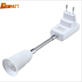 HGHomeart Flexible 360 Degrees 20cm EU Plug to E27 Lamp Bases Bulb Adapter Socket Base Type