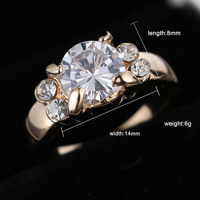 wholesale engagement wedding rings smart rings for women finger white round rhinestone ring gold plated ring for women crystal party deco - Wholesale Wedding Rings wholesale engagement wedding rings smart rings for women finger white round rhinestone ring gold plated ring for women crystal party deco - Wholesale Wedding Rings