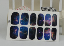 Nail sticker styling tools Pictures Glitter Outer Space Mystery pattern Design 3d Nail Gel Polish Manicure Decoration Foil Decal