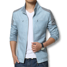 New Spring 2016 Jackets Mens Fashion Slim Fits Outwears Autumn Men’s Casual Coats Plus Size 3XL Patchwork Men Jackets Hot Sale