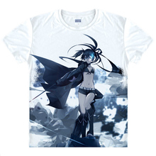 Black Rock Shooter T-shirts kawaii Japanese Anime t-shirt Manga Shirt Cute Cartoon Mato Kuroi Cosplay shirts 37166799598 tee 326