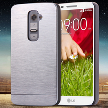 For LG G2 Aluminum Cover Fashion Slim Hard Metal Plastic Phone Case For LG Optimus G2 D802 D805 D801 D800 D803 LS980 With Logo