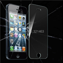 Free shipping For iPhone 5 / 5s 5c Premium Tempered Glass Screen Protector HD Protective Film Ultra Thin 0.3mm without Package