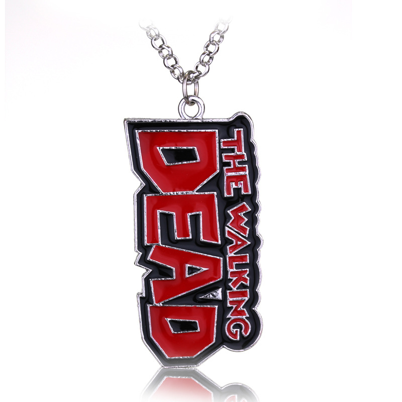 ZIDOM Film Bijoux The Walking Dead Collier Arbalète Pendentif Collier femmes accessoire de mode oxydé expédition