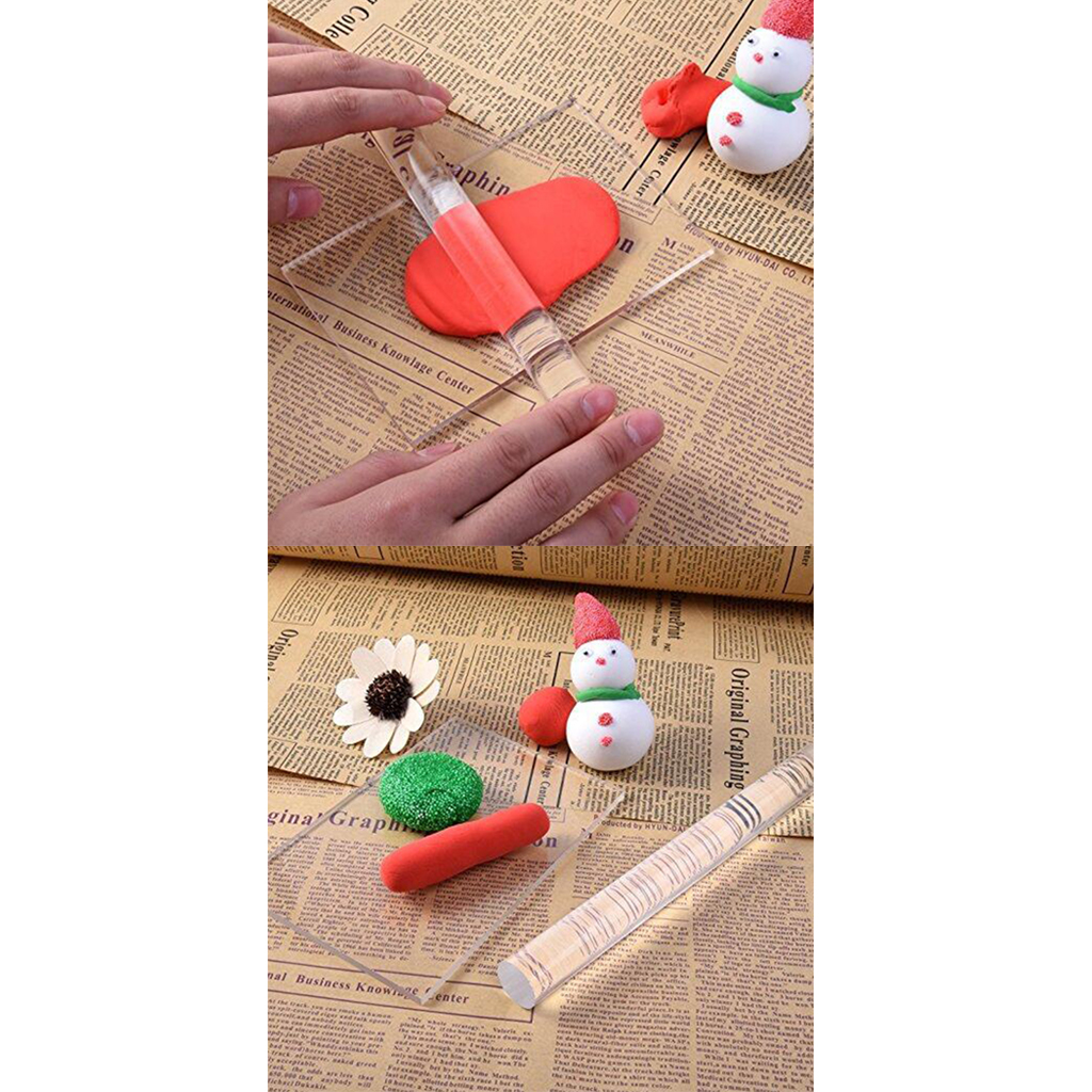 DIY Acrylic Sculpey Polymer Clay Fimo Roller Rolling Pin Clay-Art Craft Tool DIY Acrylic Sculpey Polymer Clay Fimo Roller Rolling Pin Clay-Art Craft Tool